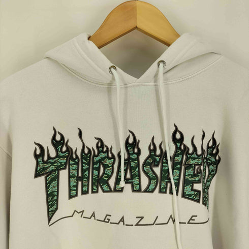 スラッシャー THRASHER Flame Logo Pullover Hood フレイムロゴ プルオーバー パーカー フーディ メンズ import:L
